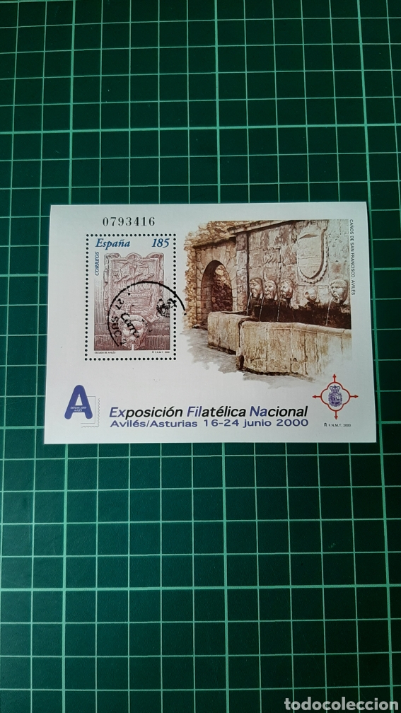 Briefmarken: USADA EDIFIL 3716 EXFIMA AVIL&Eacute;S ASTURIAS EXPOSICI&Oacute;N FILAT&Eacute;LICA A&Ntilde;O 2000