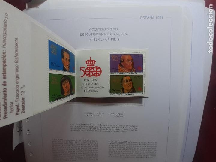 Sellos: V Centenario. Carnet nuevo perfecto 1991