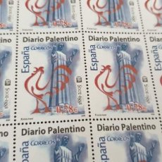 Selos: PLIEGO COMPLETO - FACIAL 39 € (50 X 0,78€ ) - DIARIO PALENTINO - EDIFIL 4165. Lote 261188405