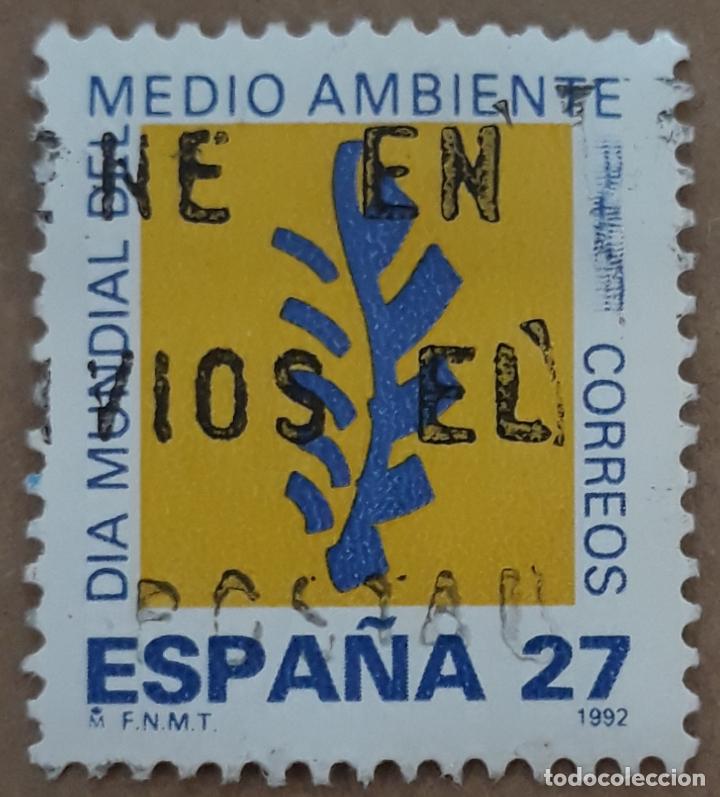 Sellos: SELLO ESPAÑA 1992 EDIFIL 3210. DIA MUNDIAL DEL MEDIO AMBIENTE. USADO - Foto 1 - 262193945