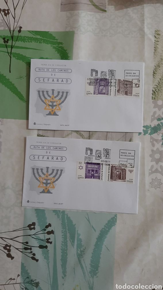 Briefmarken: EDIFIL 3520/3 SFD 34 1997 CAMINOS RUTA SEFARAD MATASELLO USADOS