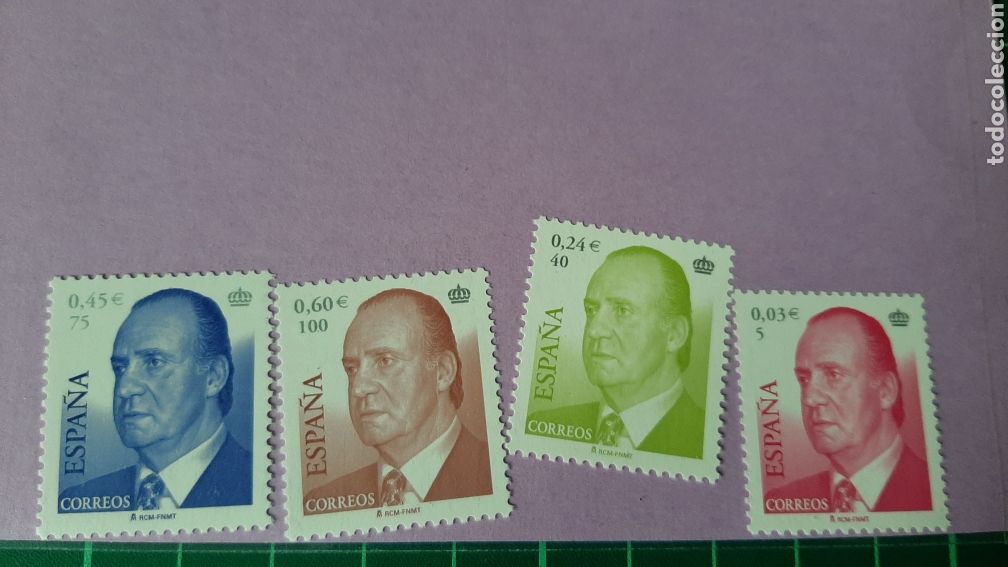 Francobolli: 2001 ESPA&Ntilde;A EDIFIL 3792/5 JUAN CARLOS I REY ESPA&Ntilde;A B&Aacute;SICA SERIE COMPLETA NUEVA O USADA SOLICITA