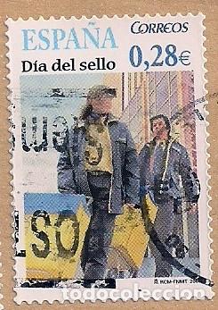 Briefmarken: ED. 4173. DIA DEL SELLO 2005.USADO SOBRE FRAGMENTO