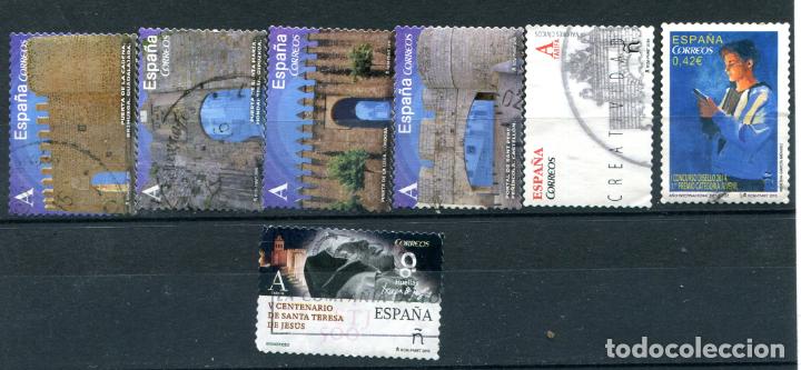 Stamps: 7 sellos diferentes espa&ntilde;oles del a&ntilde;o 2015. Matasellados. Ver descripci&oacute;n