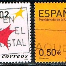 Sellos: EDIFIL Nº 3865/6, PRESIDENCIA ESPAÑOLA DE LA UNION EUROPEA, USADO (SERIE COMPLETA)