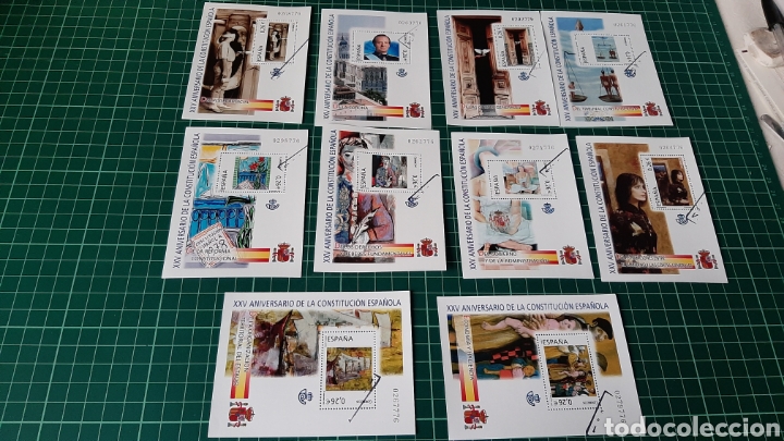 Stamps: USADOS HOJAS BLOQUE EDIFIL 4037/6 2003 ANIVERSARIO CONSTITUCI&Oacute;N EDIFIL