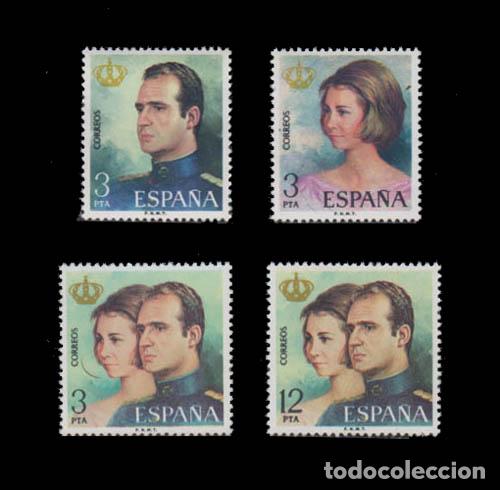 Sellos: Edifil 2302-2305 nuevos sin charnela MNH ** 1975 Don Juan Carlos I y Doña Sofía, Reyes de España - Foto 1 - 310472918
