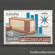 Sellos: ESPAÑA. Nº 2718(*). AÑO 1983. CONGRESO INTERNACIONAL DE ESTADÍSTICA. NUEVO SIN GOMA.. Lote 297029388