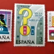 Sellos: SELLOS ESPAÑA 1976 - SEGURIDAD VIAL - EDIFIL 2312 A 2314 (COMPLETA) NUEVOS