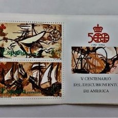 Sellos: SELLOS ESPAÑA AÑO 1990 - CARNÉ V CENT. DESCUBRIMIENTO AMERICA ( 3079C ) COMPLETA - NUEVOS