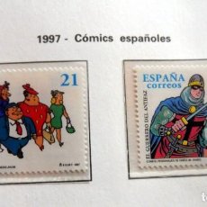 Selos: ESPAÑA - 1997 - EDIFIL 3486/87 /MN**/ - PERSONAJES DE TEBEO - PRECIO FACIAL. Lote 310746908