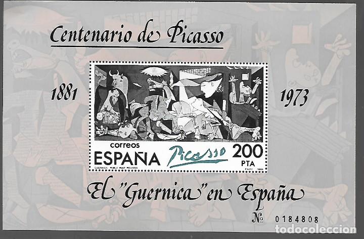 Sellos: CENTENARIO DE PICASSO, 200 PTAS,- VARIEDAD ,. N de N&ordm;. VER FOTO