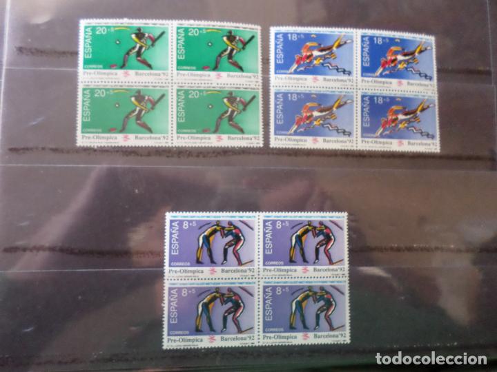 Sellos: #1990, V serie pre-olimpica barcelona-92, edifil 3076/78
