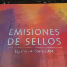 Sellos: LIBRO SELLOS EMISION 2004 ESPAÑA Y ANDORRA. NUEVO SIN USAR. Lote 336061938