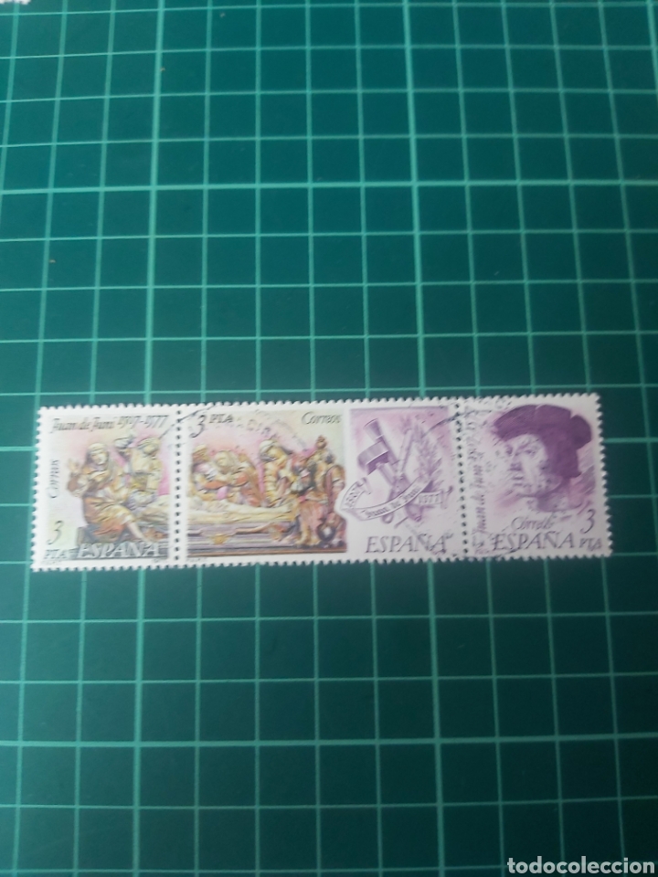 Timbres: Unido TR&Iacute;PTICO USADO JUAN funicular PINTURA arte 2460/2 EDIFIL