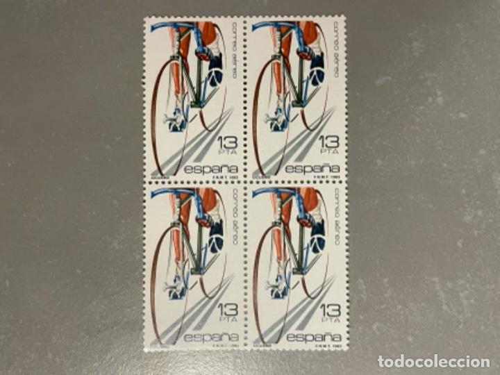 Sellos: 4 sellos 1983. Correo A&eacute;reo. Ciclismo. 13pta
