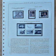 Sellos: SELLOS ESPAÑA 1999- HOJA OLEGARIO COMPLETA CON HAWIDS- EDIFIL 3678 A 3686 (3 SERIES) - NUEVOS