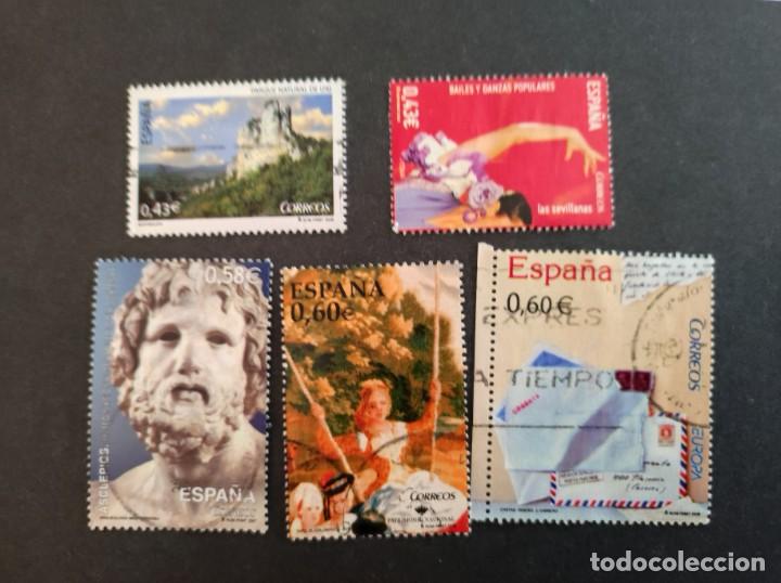 Selos: ESPA&Ntilde;A-LOTE DE CINCO SELLOS. USADOS