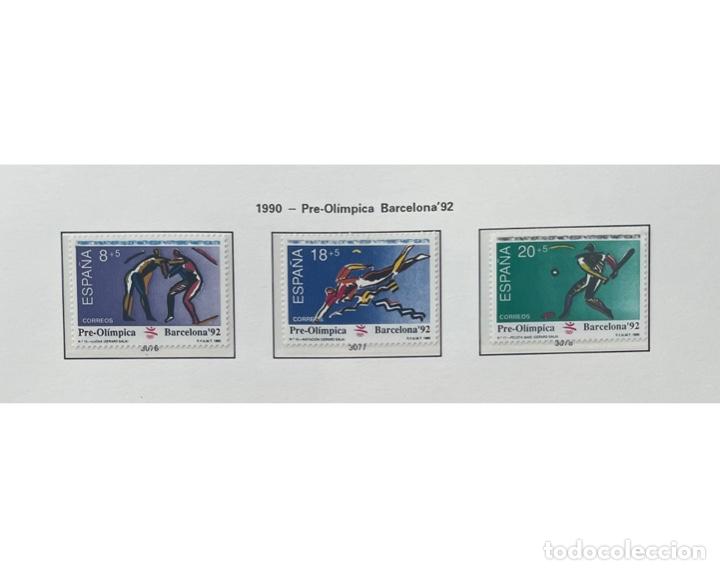 Sellos: Lote 3 Sellos 1990 Pre-Ol&iacute;mpica Barcelona 92&rsquo;