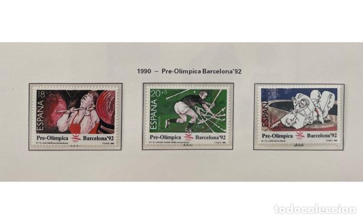 Sellos: Lote 3 Sellos 1990 Pre-Ol&iacute;mpica Barcelona 92&rsquo;
