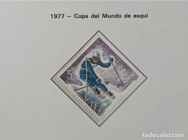 Sellos: Sello 1977 Copa del Mundo de Esqu&iacute;