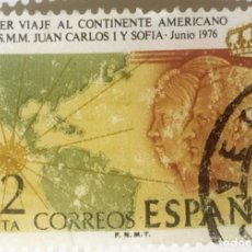 Sellos: SELLO DE ESPAÑA DE 12 PTAS 1976 VISITA REYES ESPAÑA A AMERICA. Lote 365996906