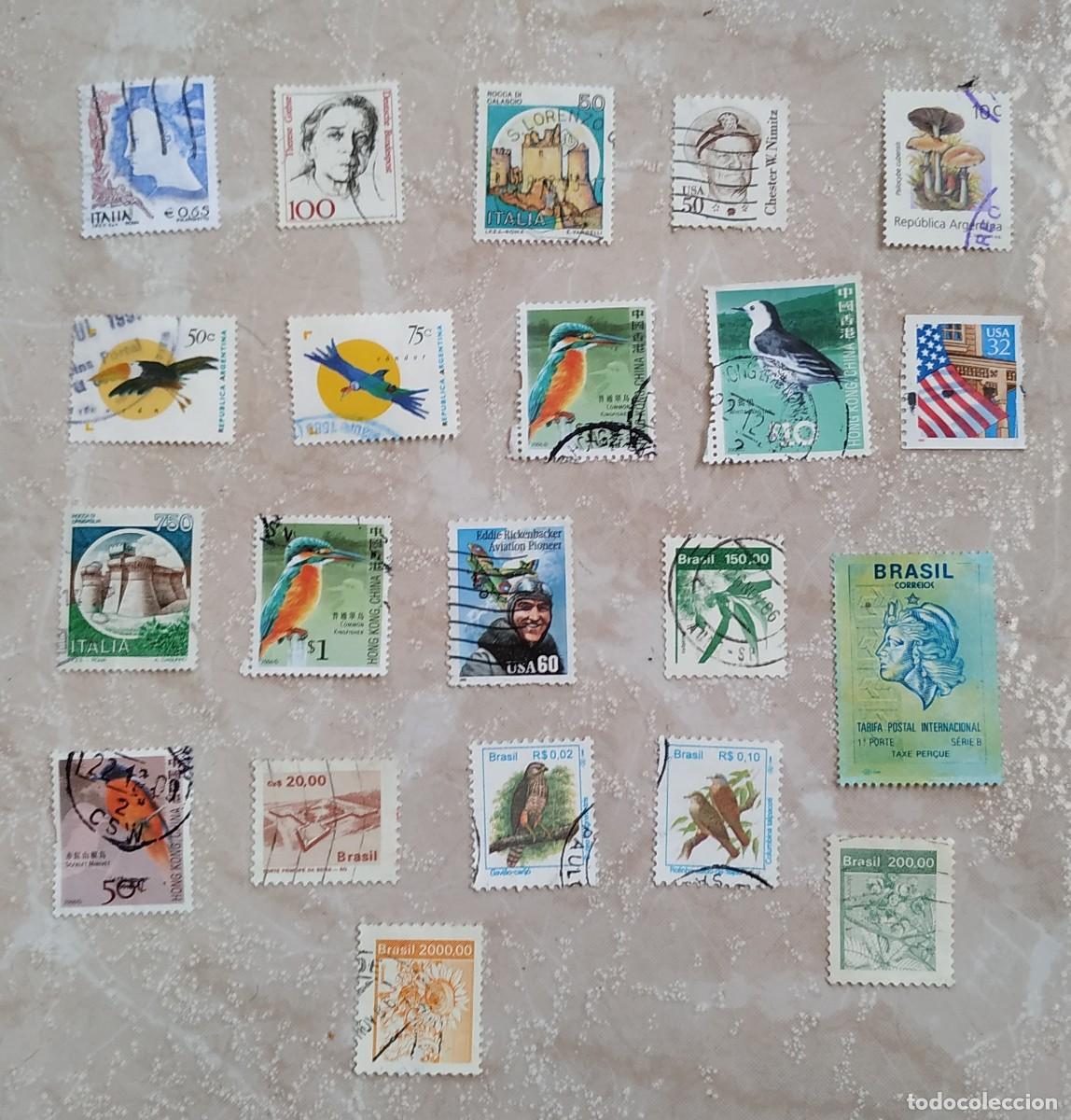 Stamps: LOTE 7 SELLOS VARIADOS USADOS DE VARIOS PAISES