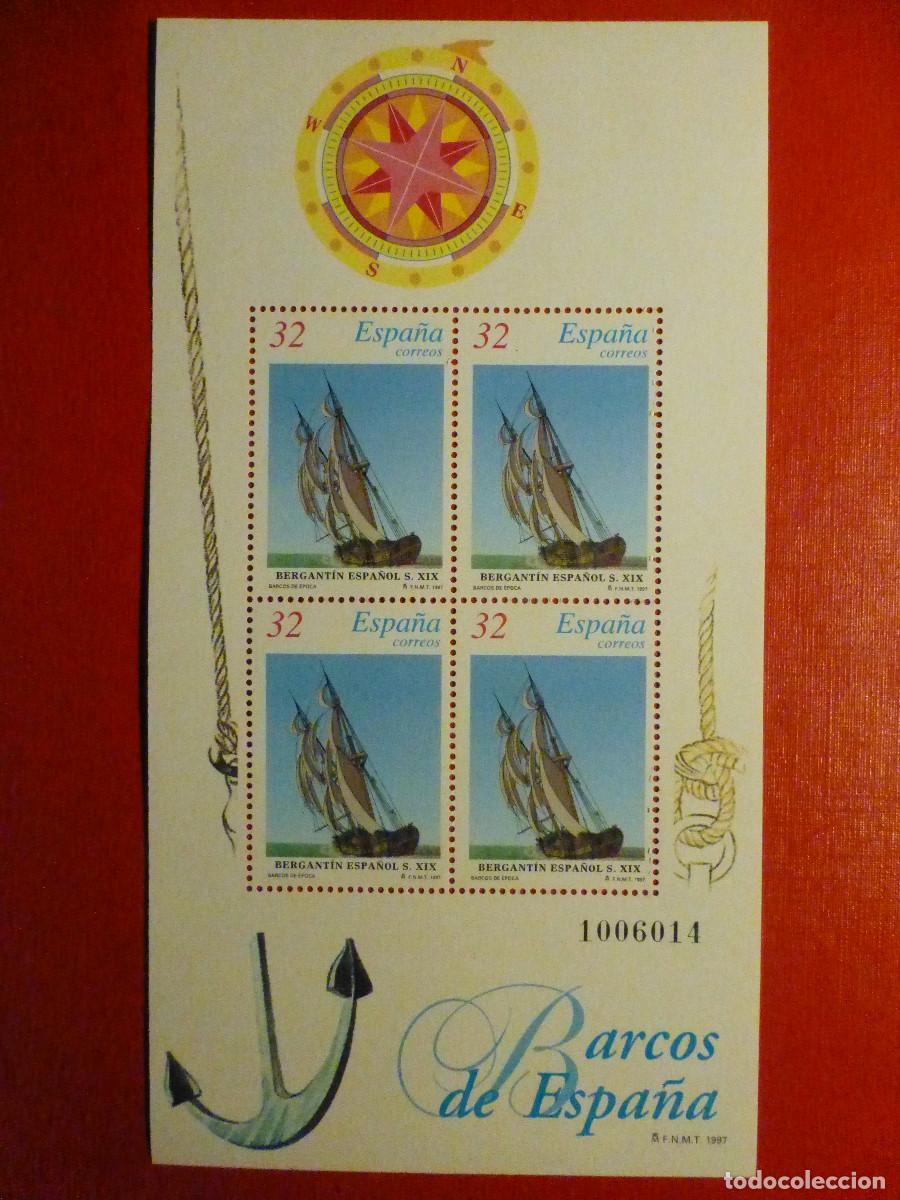 Sellos: SELLO - BARCOS DE &Eacute;POCA - EDIFIL 3476 - HOJITA BLOQUE SH3478 - 1997 - 32 PTAS.