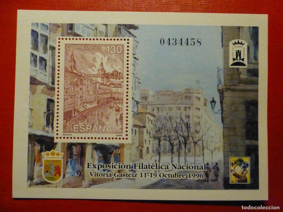 Sellos: SELLO - Exfilna&acute;96 - EDIFIL 3450 - HOJITA BLOQUE SH3451 - 1996 - 130 PTAS.