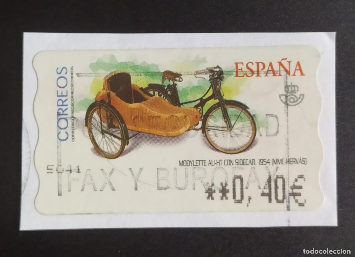 Sellos: ## ATM ## Mobylette con sidecar, 040 &euro; ## - Foto 1