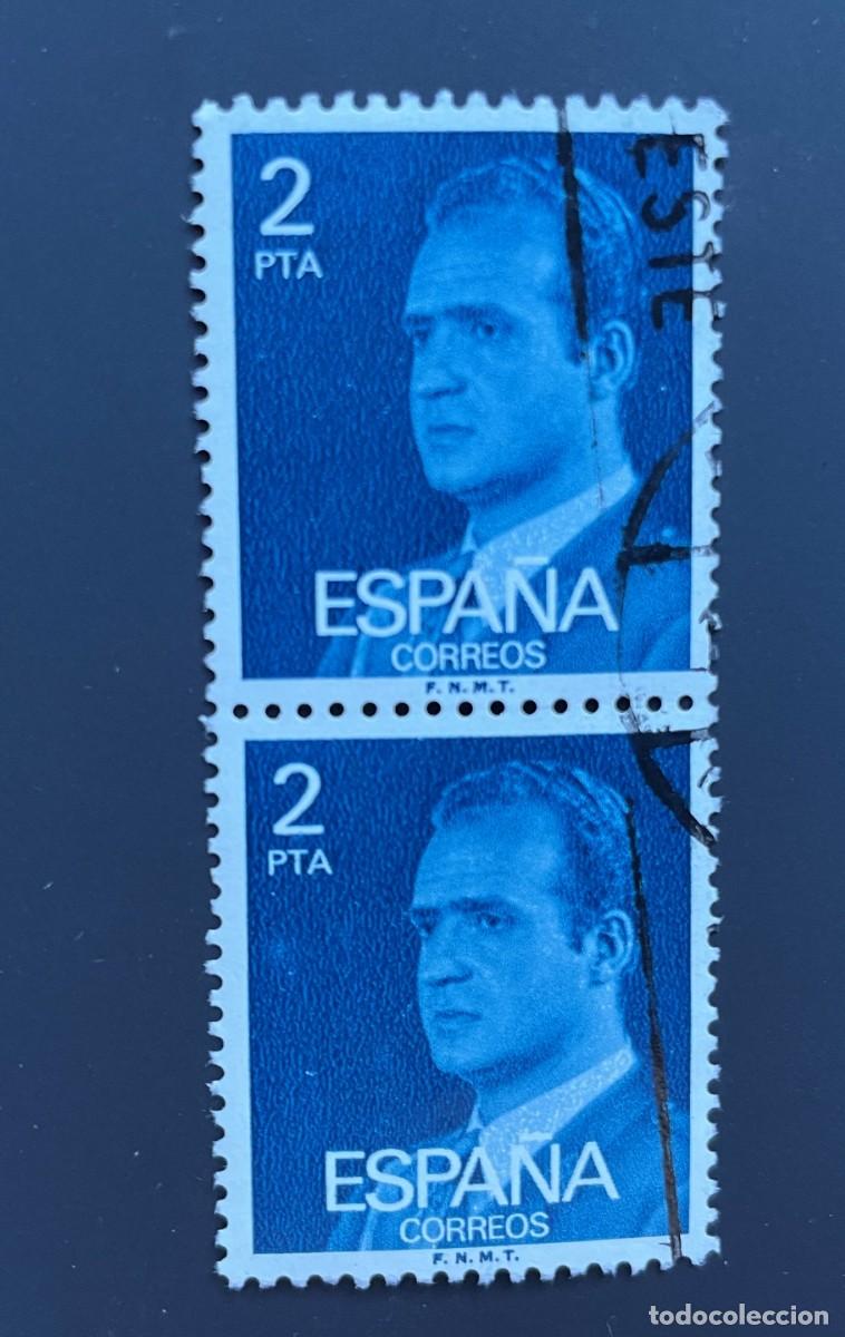 Selos: A&ntilde;o 1976 - Edifil 2345, pareja vertical usados