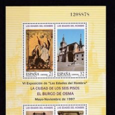 Sellos: ESPAÑA 1997 ED 3494 HB VI EXP.LAS EDADES DEL HOMBRE NUEVO ** (NMH) FACIAL 1,55 €
