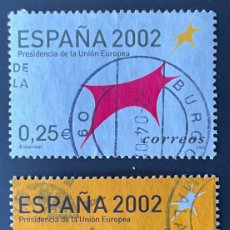 Sellos: SELLO ESPAÑA PRESIDENCIA UNIÓN EUROPEA AÑO 2002 SERIE COMPLETA. Lote 401883839