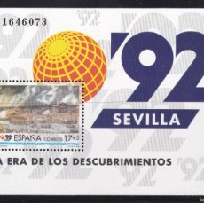 Sellos: ESPAÑA 1992 ED 3191 HB EXPO SEVILLA 92 NUEVO ** (NMH) FACIAL 0,10 €