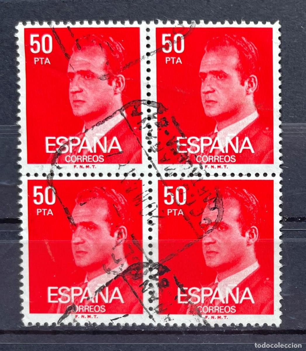 Selos: A&ntilde;o 1983 - Edifil 2601P (papel fosforescente) bloque de 4 usados