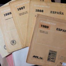 Sellos: LOTE SELLOS ESPAÑA AÑOS 1980, 81, 82, 83, 84, 85, 86, 87, 88 Y 89 NUEVOS MONTADOS EN BLANCO ANFIL