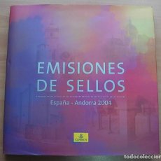Sellos: LIBRO SELLOS ESPAÑA Y ANDORRA CORREOS 2004 EXCELENTE COMPLETO CON TODOS LOS SELLOS NUEVOS