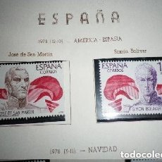 Sellos: ESPAÑA - EDIFIL 2489/90, AMERICA ESPAÑA 1978, NUEVOS (SERIE COMPLETA)