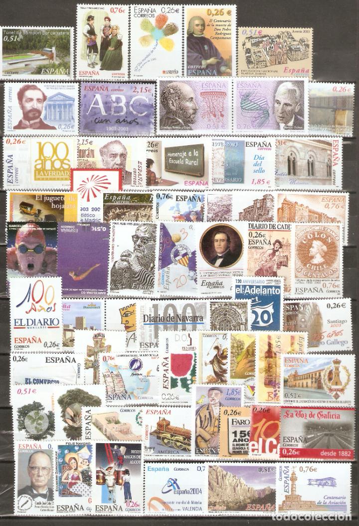 Selos: 2003 A&Ntilde;O COMPLETO SIN FIJASELLOS BAJO FACIAL