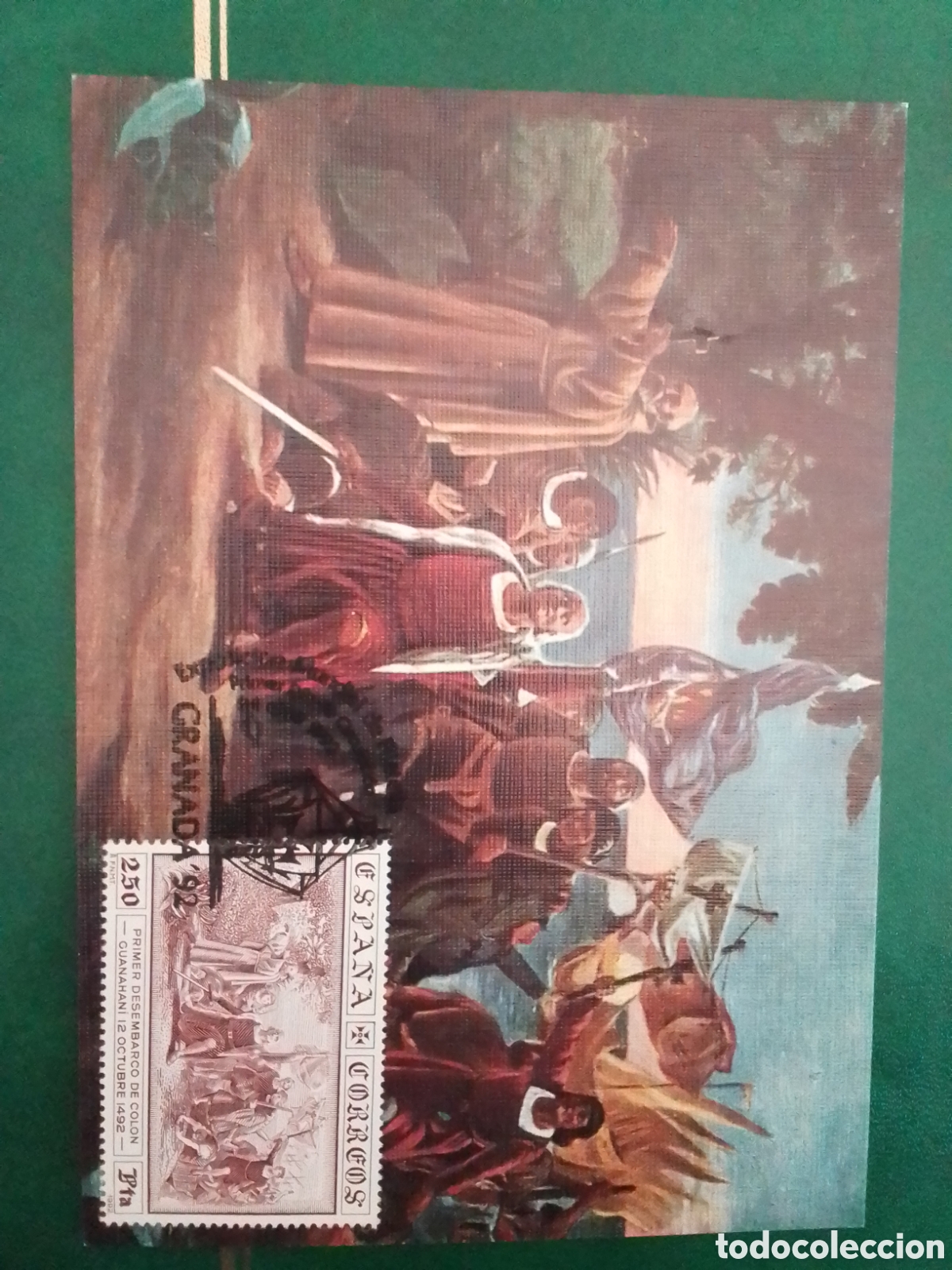 Sellos: Tarjeta m&aacute;xima Granada  92 - Foto 2