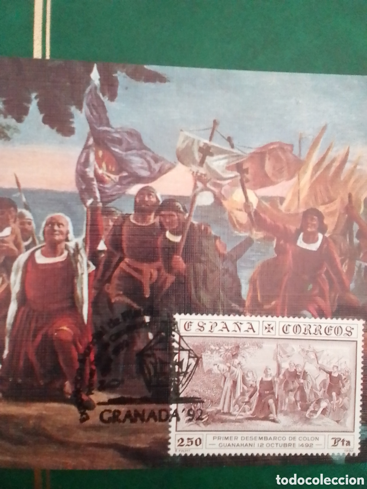 Sellos: Tarjeta m&aacute;xima Granada  92 - Foto 1