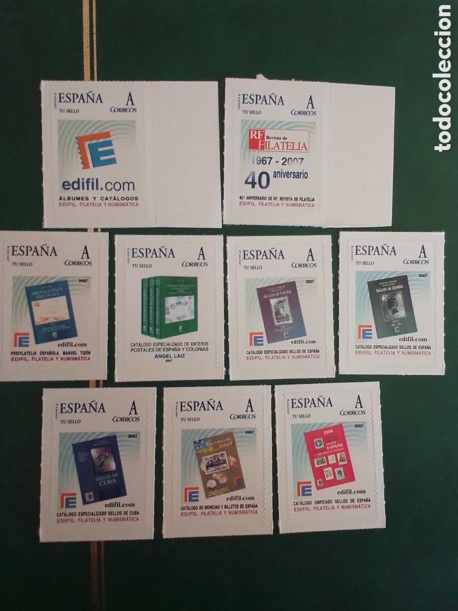 Sellos: 9 Sellos Autoadhesivos EDIFIL - Foto 1