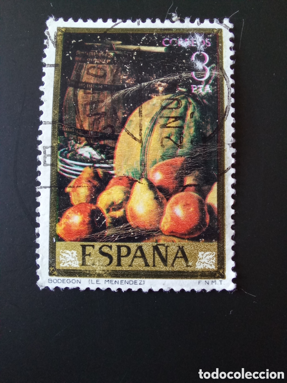 Sellos: SELLO 3 PESETAS. EDIFIL 2362, LUIS EUGENIO MEN&Eacute;NDEZ-BODEGONES (1976)