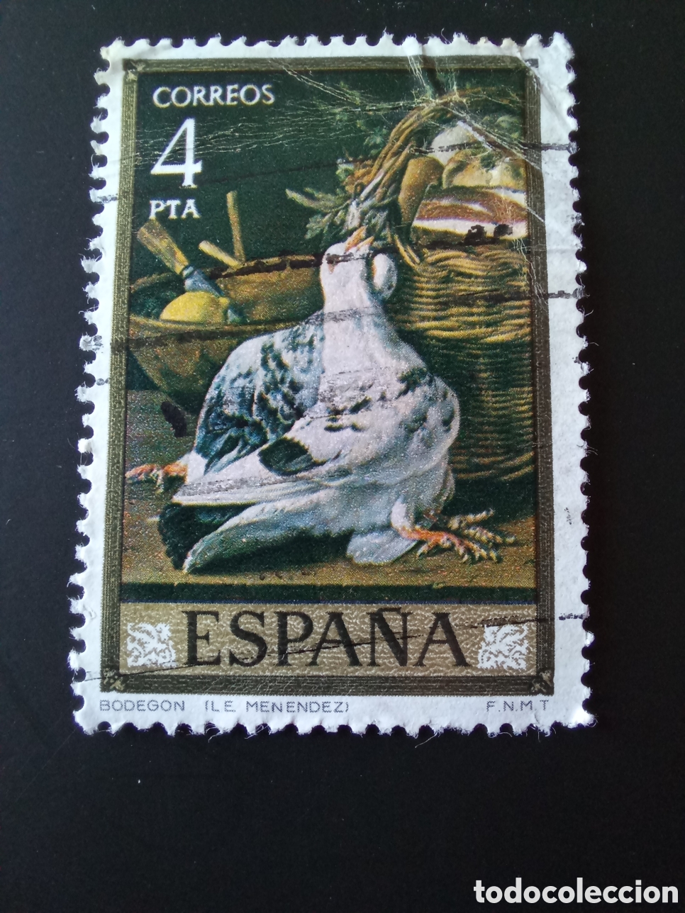 Sellos: SELLO 4 PESETAS. EDIFIL 2363, LUIS EUGENIO MEN&Eacute;NDEZ-BODEGONES (1976)
