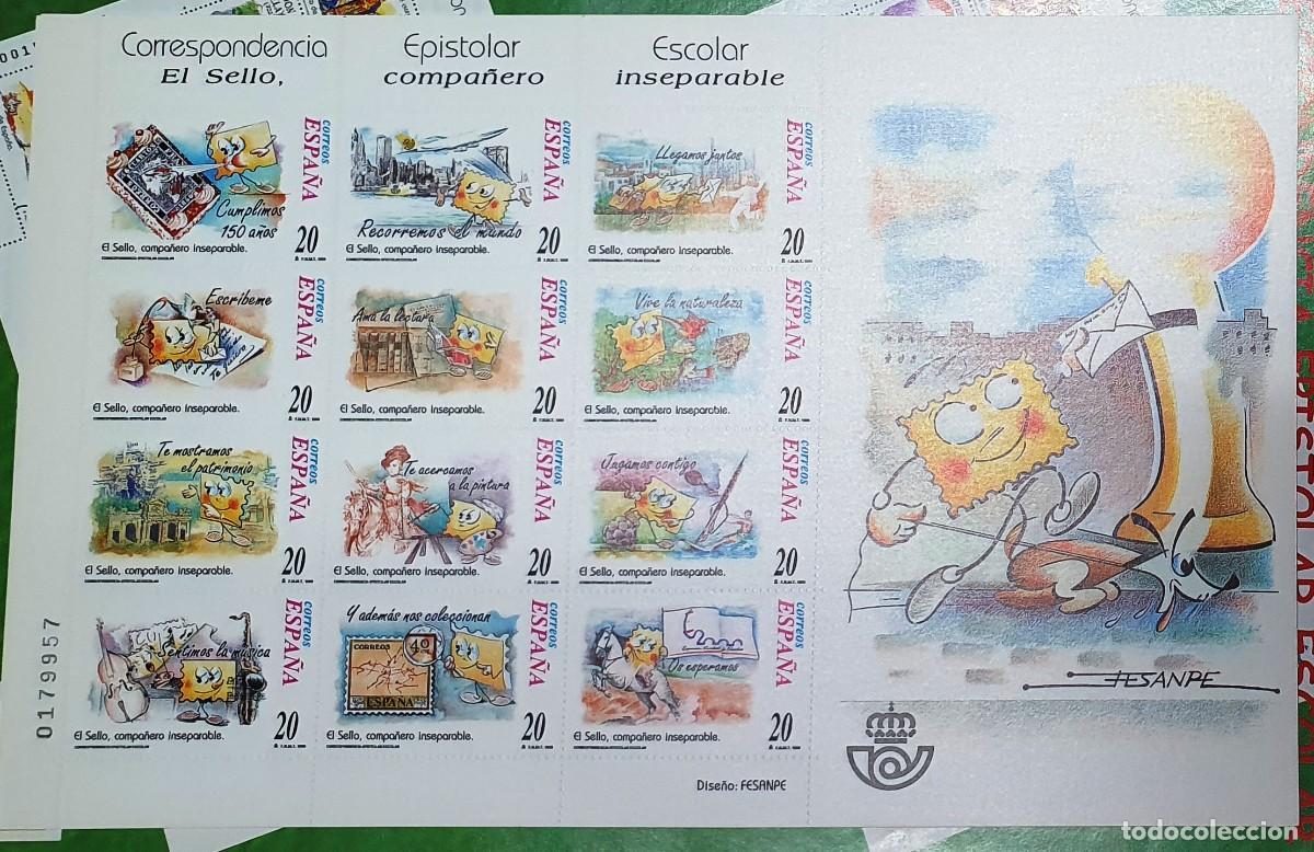 Selos: CORRESPONDENCIA EPISTOLAR ESCOLAR. EL SELLO, UN COMPA&Ntilde;ERO INSEPARABLE. 1999. DISE&Ntilde;O FESANPE.