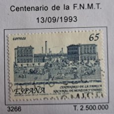 Sellos: SELLO DE ESPAÑA USADO, CENTENARIO DE LA F.N.M.T. EDIFIL 3266, AÑO 1993
