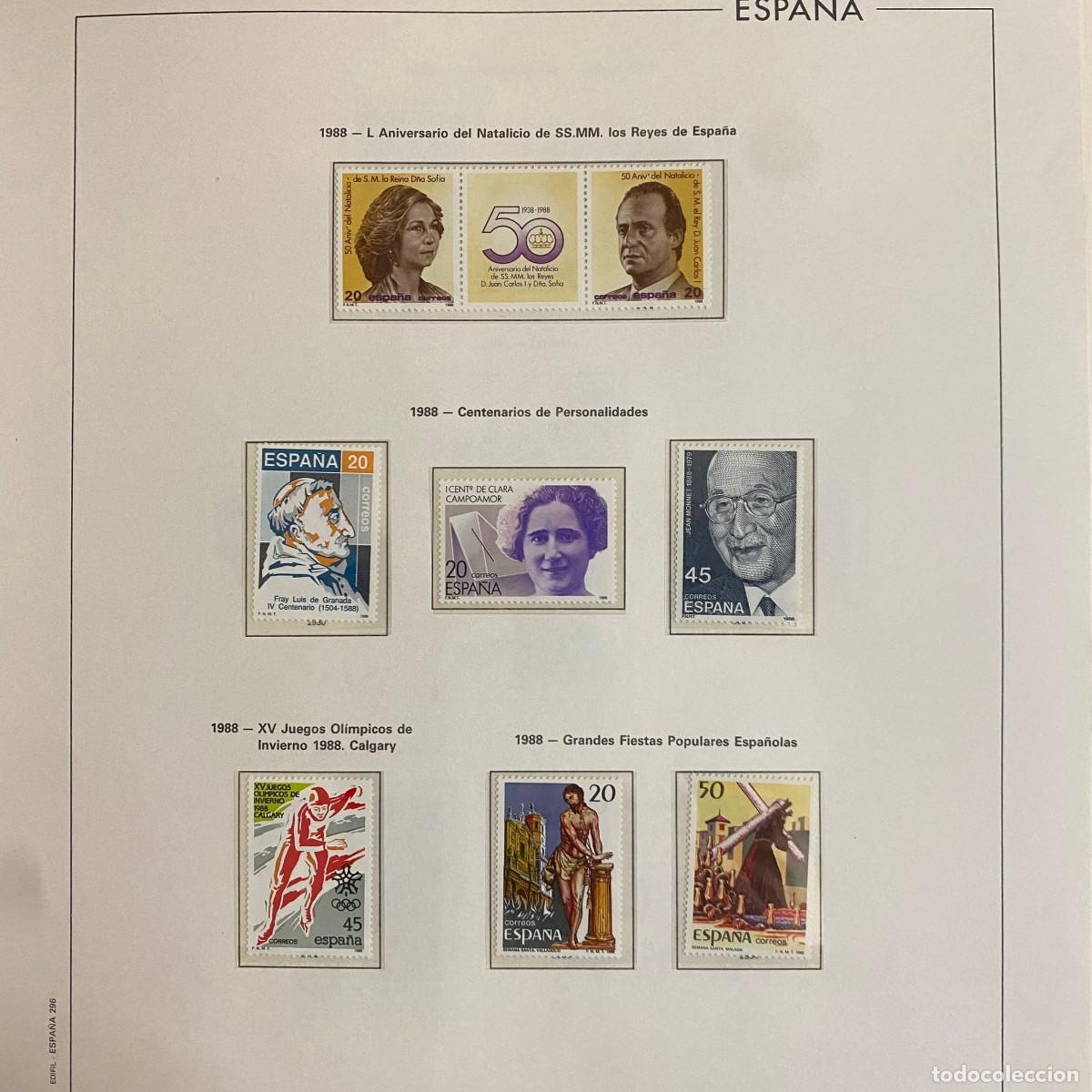 Briefmarken: Hoja de sellos: 1988 - L Aniversario del Natalicio de SS.MM. Los Reyes de Espa&ntilde;a ...