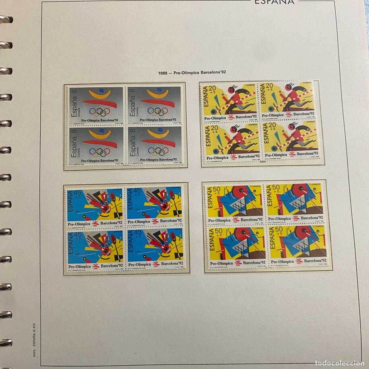 Sellos: Hoja de sellos: 1988 - Pre-Ol&iacute;mpica Barcelona'92