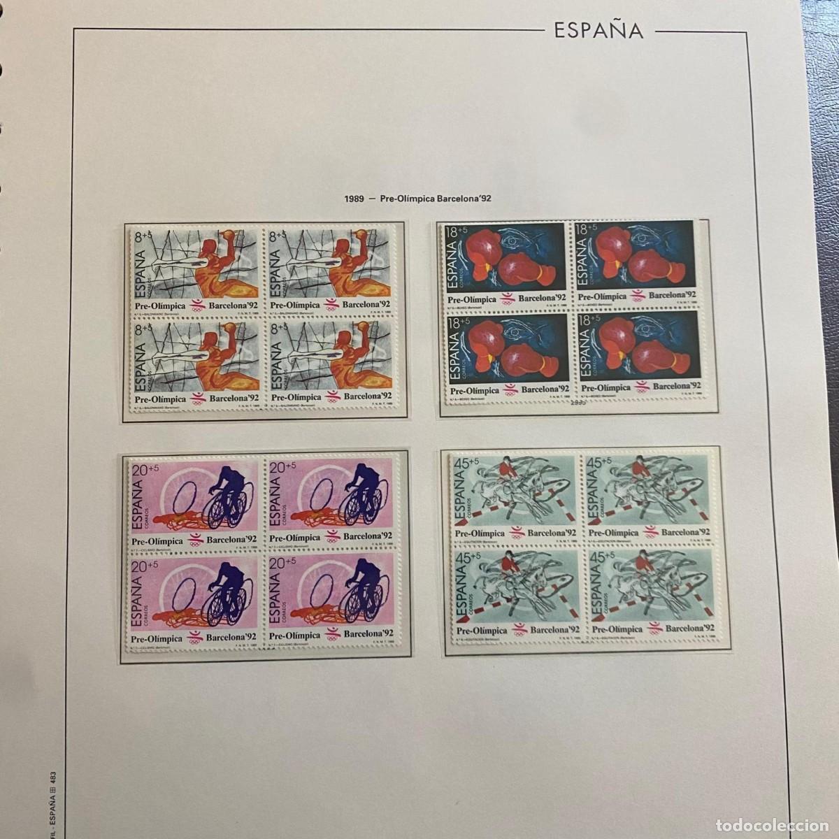 Sellos: Hoja de sellos: 1989 - Pre-Ol&iacute;mpica Barcelona'92
