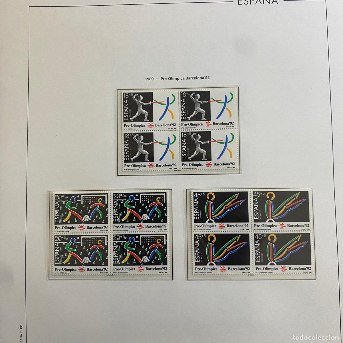 Sellos: Hoja de sellos: 1989 - Pre-Olimpica Barcelona'92